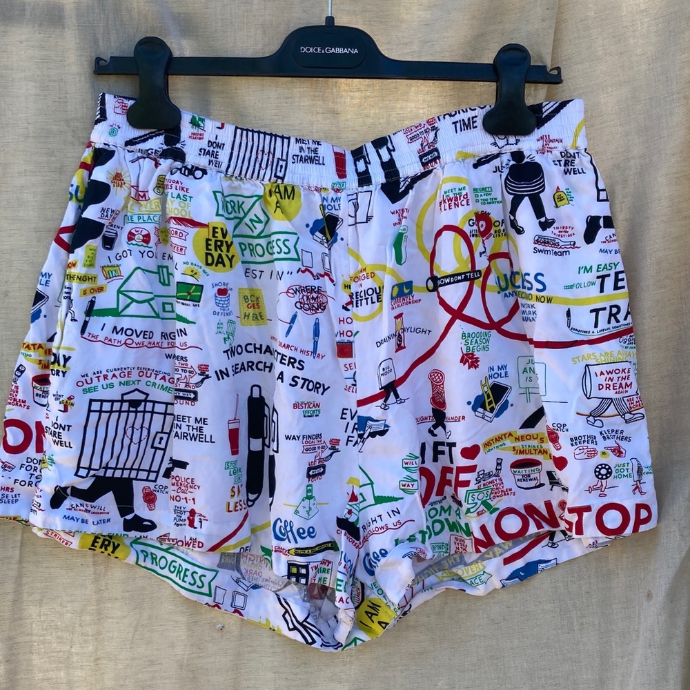 RVCA pop art rayon shorts XL